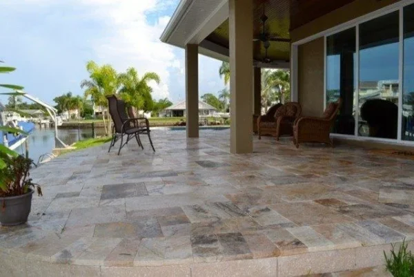 Antique Travertine outdoor tiles