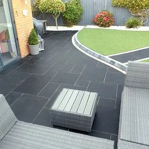 Blue limestone french pattern tiles pavers