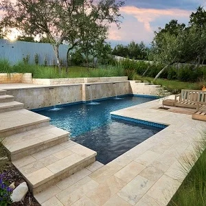 Ivory Travertine pavers or tiles By Stone Pavers