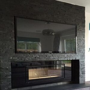 Black ebony stone wall cladding tiles natural stone tiles water feature stone tiles fireplace stone tiles