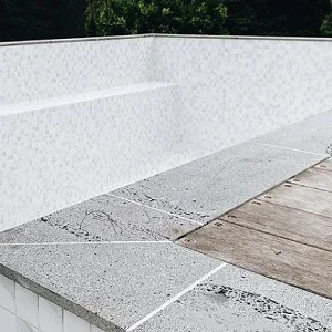 Bluestone pool coping square edge tiles