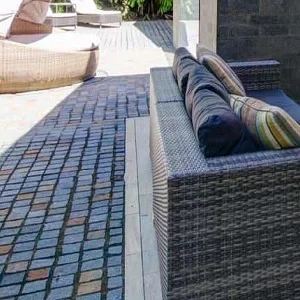 Brazil quartz cobblestones tiles and pavers