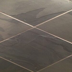 Charcoal grey slate tiles