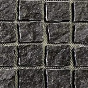 Cobblestone pavers midnight black natural split