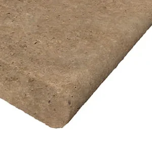 Noce travertine bullnose pool coping tiles brown tiles beige tiles cream tiles round edge pool tiles