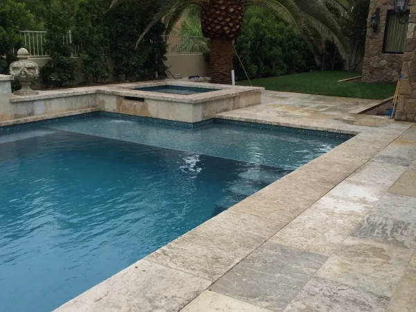 Oyster silver French pattern tiles and pavers travertine pool pavers beige tiles