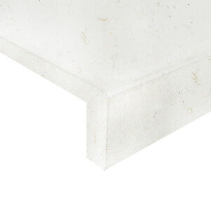 Shell white drop face pool coping tiles