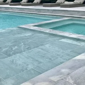 Smokey quartz granite pool coping tiles white coping tiles light pool coping