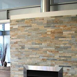 Stackstone leight fireplace wall cladding