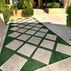 Travertine stepping stones